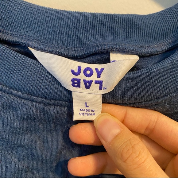 JoyLab sleeveless quilted pullover blue tank top L - Picture 2 of 10